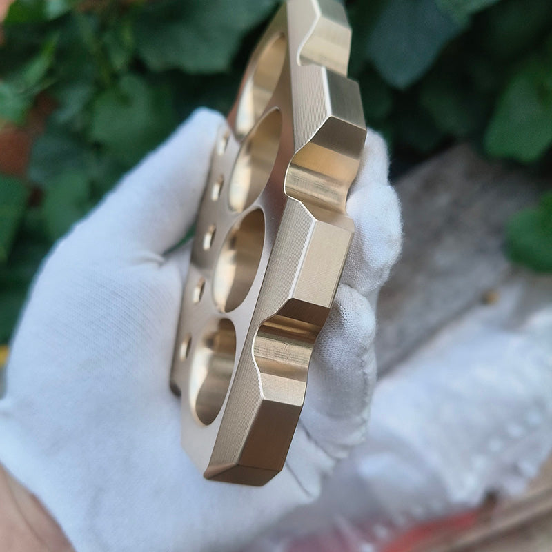 Brass Four Finger Knuckles – H-59 Ultra-Thick 15mm with Premium CNC 560g