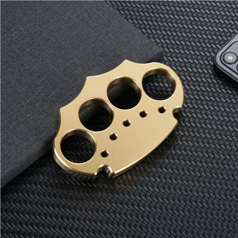 Brass Four Finger Knuckles – H59 with Anti-Slip Pattern Heavy Duty EDC