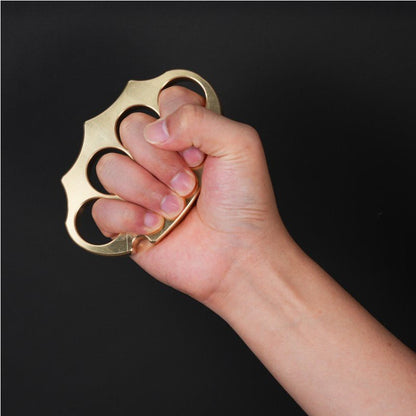 Brass Four Finger Knuckles – H59 with Anti-Slip Pattern Heavy Duty EDC