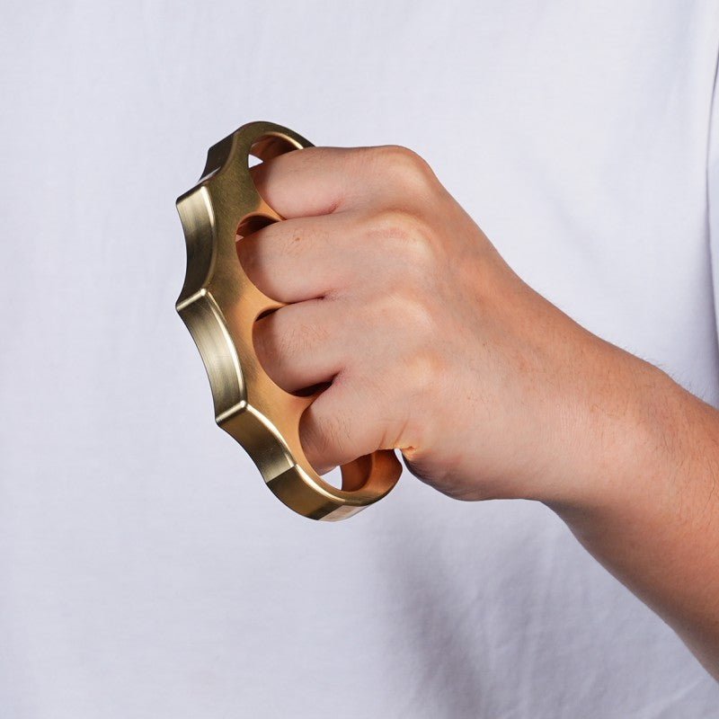 Brass Four Finger Knuckles – H59 with Anti-Slip Pattern Heavy Duty EDC