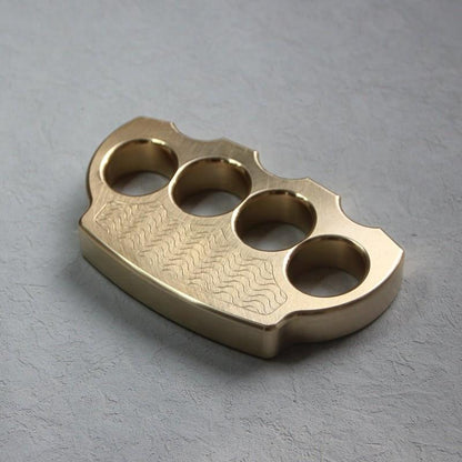 Brass Four Finger Knuckles – H59 with Duster Self Defense with Anti-Slip Tactical 640g