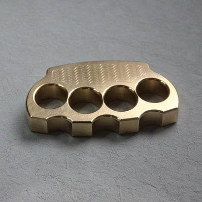 Brass Four Finger Knuckles – H59 with Duster Self Defense with Anti-Slip Tactical 640g
