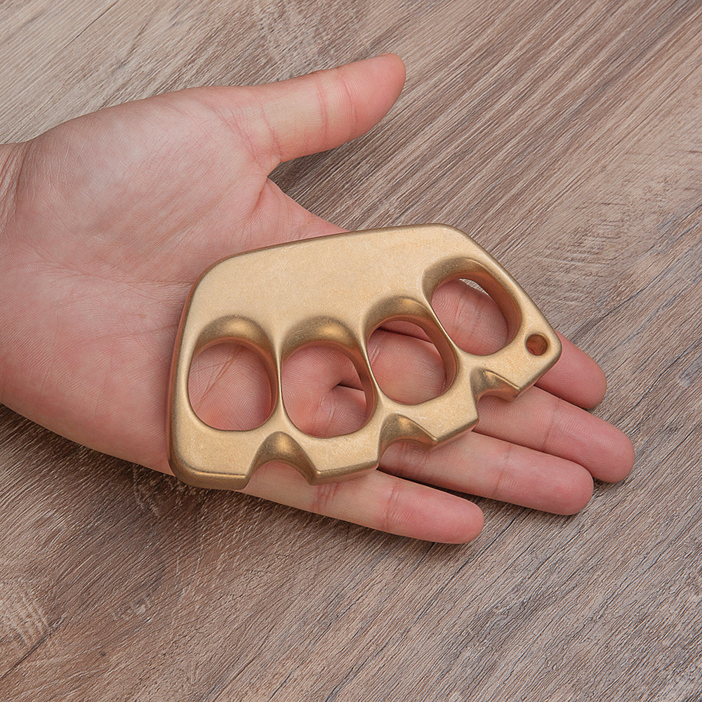 Brass Four Finger Knuckles – Model Z with Heavy Duty Ultra Large Holes