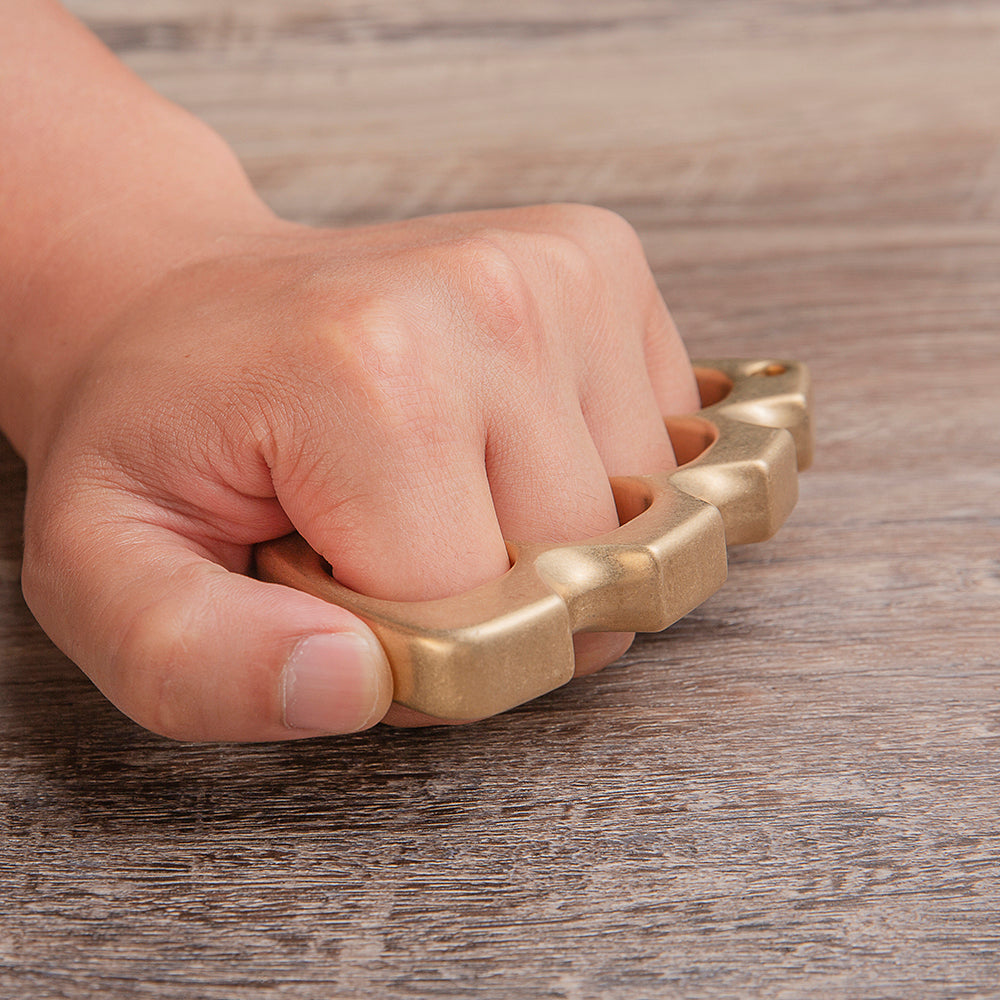 Brass Four Finger Knuckles – Model Z with Heavy Duty Ultra Large Holes