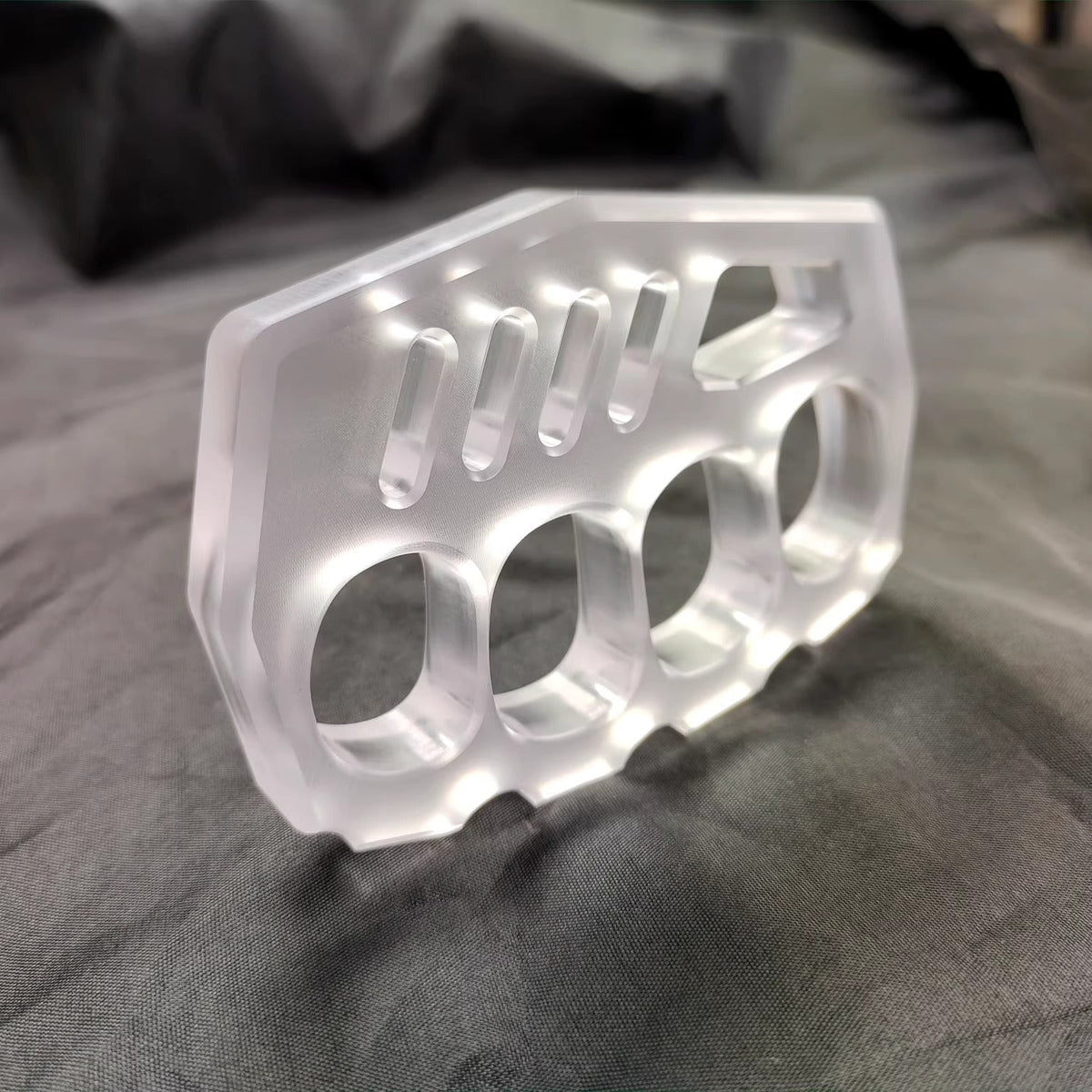 Brass Four Finger Knuckles – PVC Plastic with 14mm Ultra Thick Non-Metal Lightweight