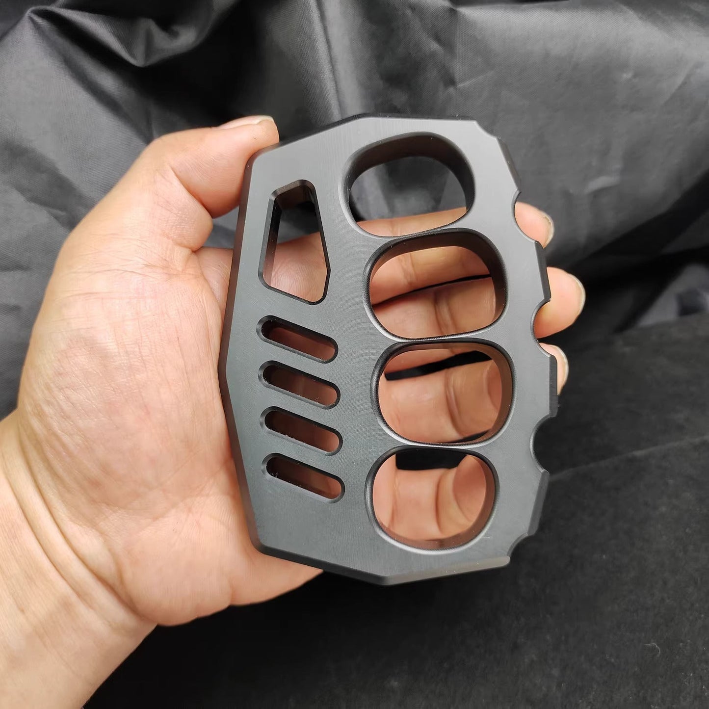 Brass Four Finger Knuckles – PVC Plastic with 14mm Ultra Thick Non-Metal Lightweight