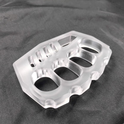 Brass Four Finger Knuckles – PVC Plastic with 14mm Ultra Thick Non-Metal Lightweight