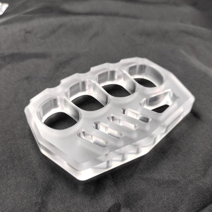 Brass Four Finger Knuckles – PVC Plastic with 14mm Ultra Thick Non-Metal Lightweight