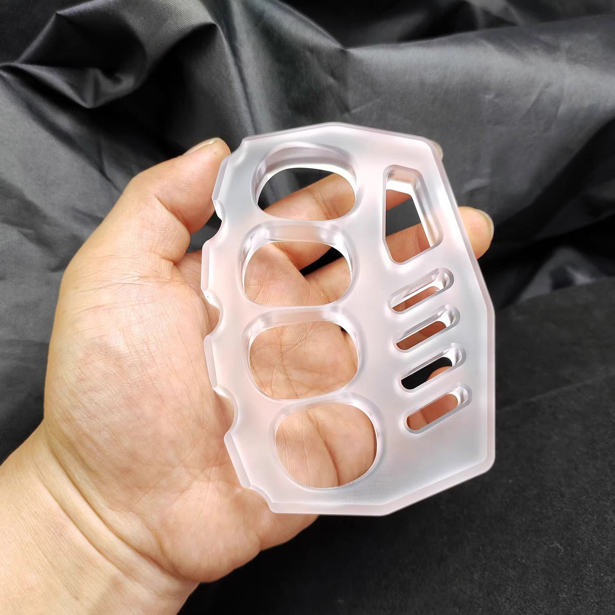 Brass Four Finger Knuckles – PVC Plastic with 14mm Ultra Thick Non-Metal Lightweight