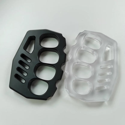 Brass Four Finger Knuckles – PVC Plastic with 14mm Ultra Thick Non-Metal Lightweight