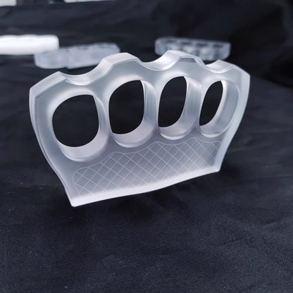 Brass Four Finger Knuckles – PVC Plastic with 14mm Ultra-Thick Non-Metal