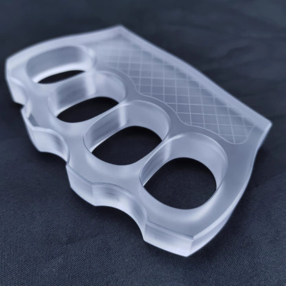 Brass Four Finger Knuckles – PVC Plastic with 14mm Ultra-Thick Non-Metal