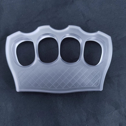 Brass Four Finger Knuckles – PVC Plastic with 14mm Ultra-Thick Non-Metal