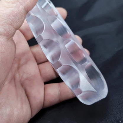 Brass Knuckles – Plastic with Pea Pod Duster Self Defense with Non-Metal Tactical 30g