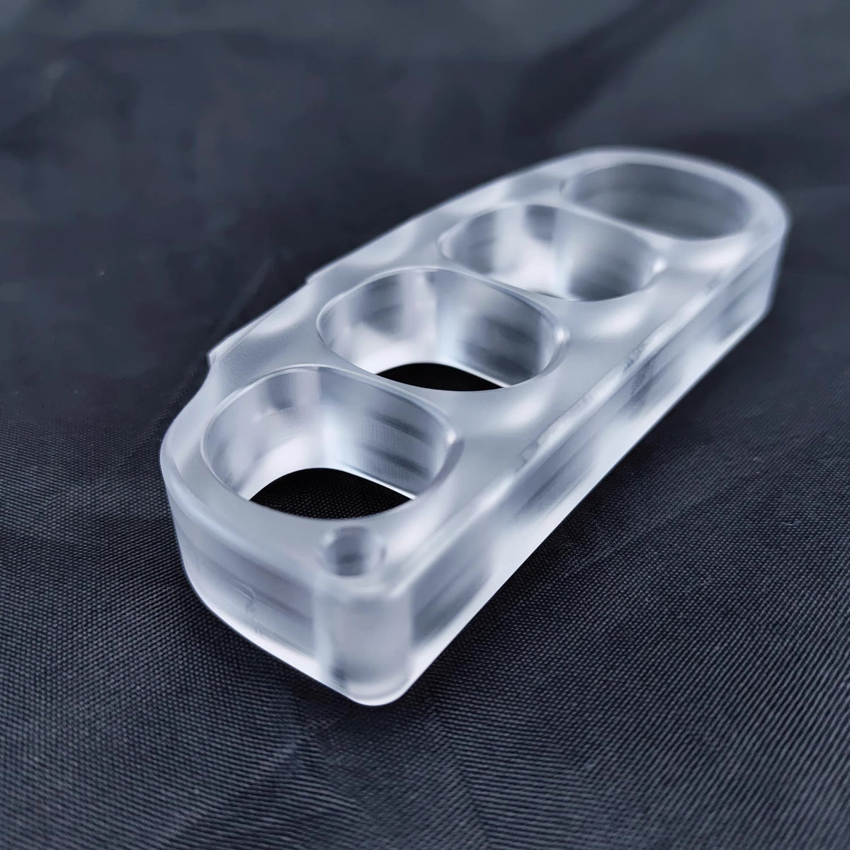Brass Knuckles – Plastic with Pea Pod Duster Self Defense with Non-Metal Tactical 30g