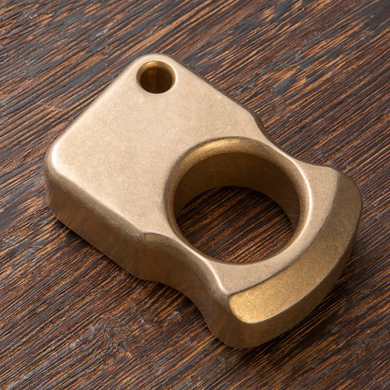 Brass Ring – H59 Single Finger with 18mm Ultra Thick Stonewash Antique Heavy