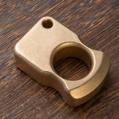 Brass Ring – H59 Single Finger with 18mm Ultra Thick Stonewash Antique Heavy
