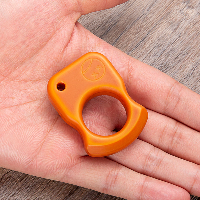 Brass Single Finger Knuckles – Bakelite with Lightweight Non-Metal