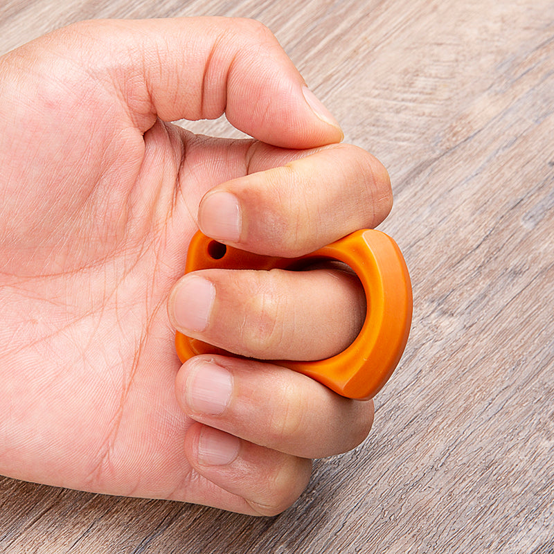 Brass Single Finger Knuckles – Bakelite with Lightweight Non-Metal