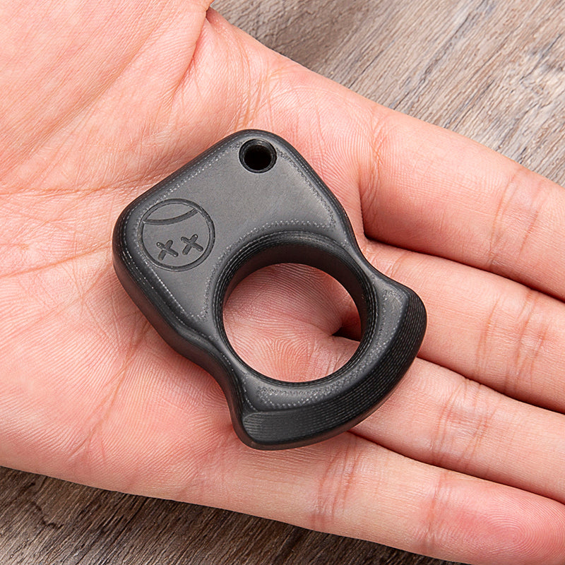 Brass Single Finger Knuckles – G10 Fiber Glass Ring with 15mm Ultra Thick Lightweight EDC