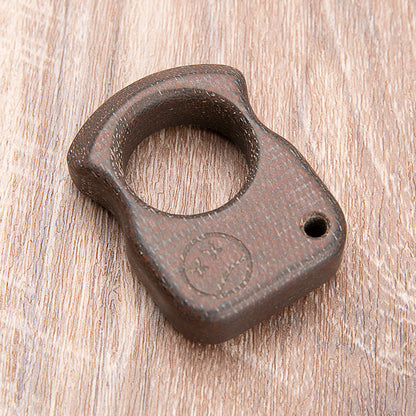 Brass Single Finger Knuckles – Micarta Ring for Alternative Styling, Collecting