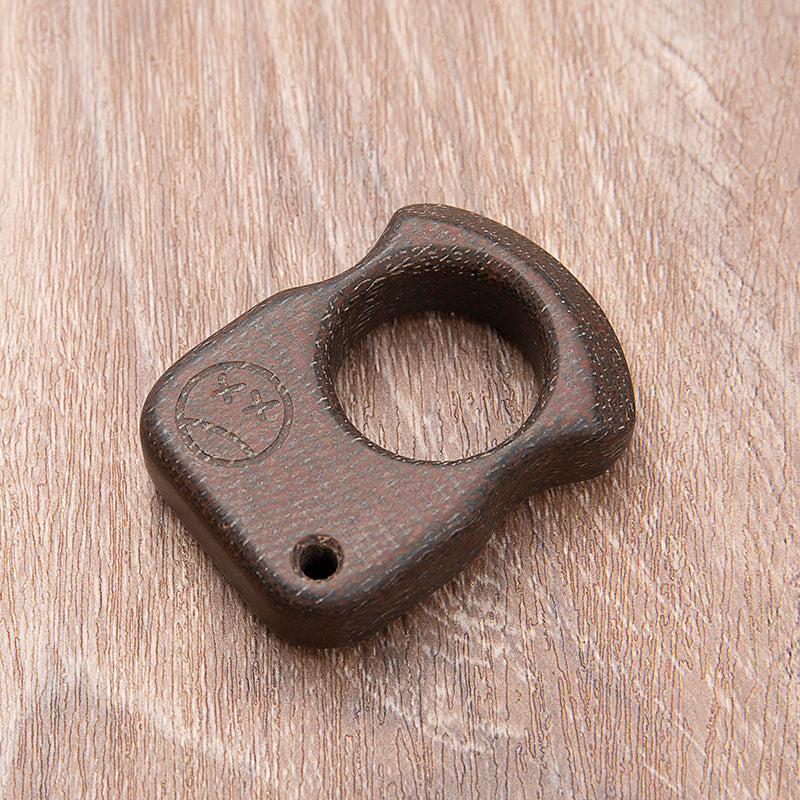 Brass Single Finger Knuckles – Micarta Ring for Alternative Styling, Collecting