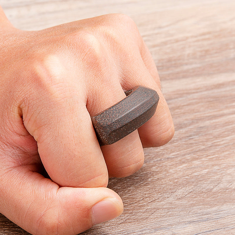 Brass Single Finger Knuckles – Micarta Ring for Alternative Styling, Collecting