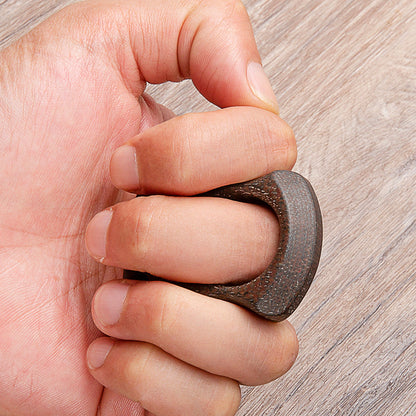 Brass Single Finger Knuckles – Micarta Ring for Alternative Styling, Collecting
