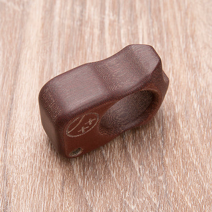Brass Single Finger Knuckles – Micarta Ring with 21mm Ultra Thick Non-Metal Lightweight