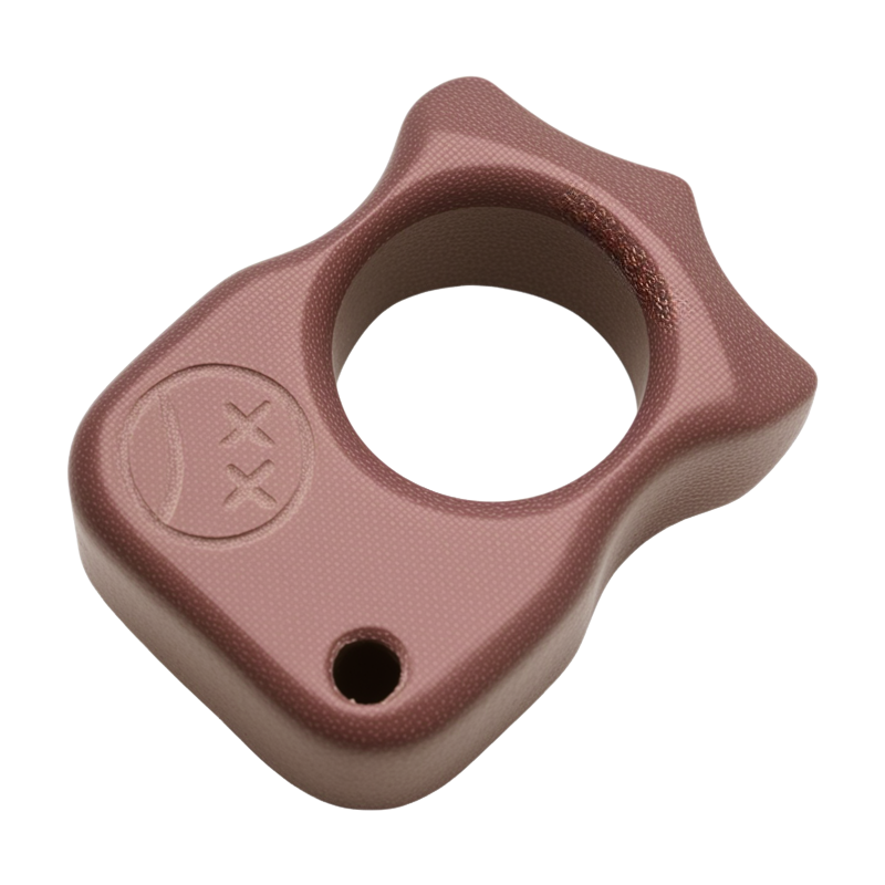 Brass Single Finger Knuckles – Micarta Ring with 21mm Ultra Thick Non-Metal Lightweight