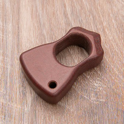 Brass Single Finger Knuckles – Micarta with 21mm Ultra Thick Non-Metal Ergonomic Ring