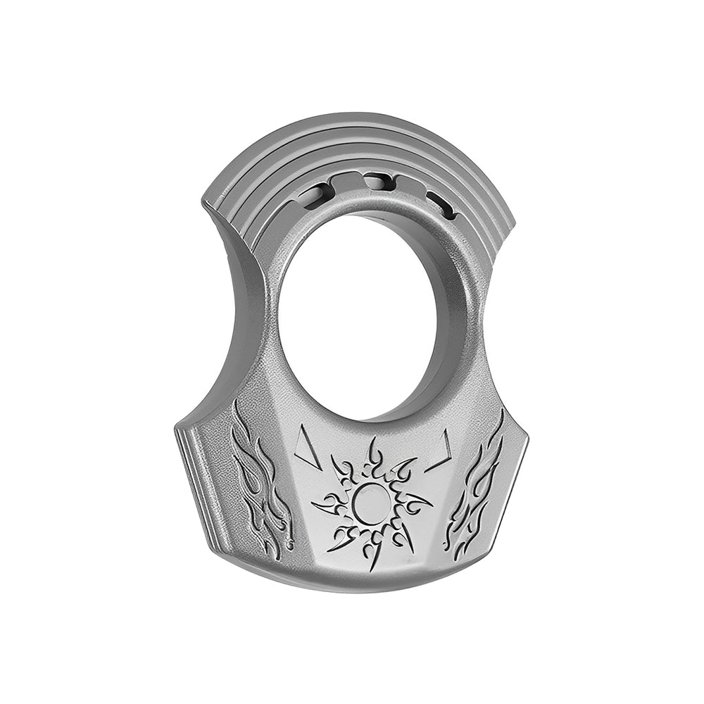 Brass Single Finger Knuckles – Zinc Alloy Apollo Sun God with Greek Mythology Engraved EDC