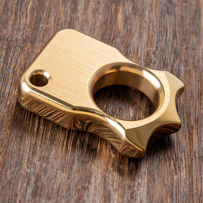 Brass Spiked Knuckles – H-59 Self Defense Ring 12mm Ultra-Thick EDC