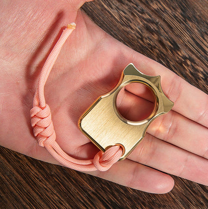 Brass Spiked Knuckles – H-59 Self Defense Ring 12mm Ultra-Thick EDC
