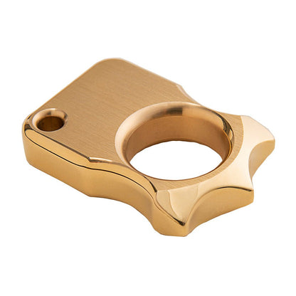 Brass Spiked Knuckles – H-59 Self Defense Ring 12mm Ultra-Thick EDC