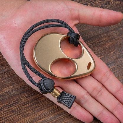 Brass Two Finger Knuckles – Alien ET with Stonewash Unique Design