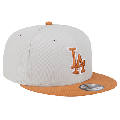 New Era Youth Los Angeles Dodgers  Color Pack 9FIFTY Snapback Hat-Stone/Light Bronze