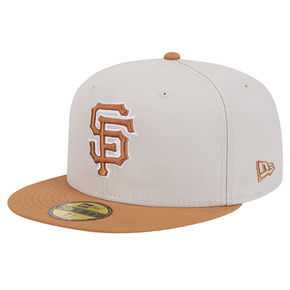 New Era San Francisco Giants TWO-TONE COLOR PACK 59IFTY Fitted hat- Stone/ Light Bronze