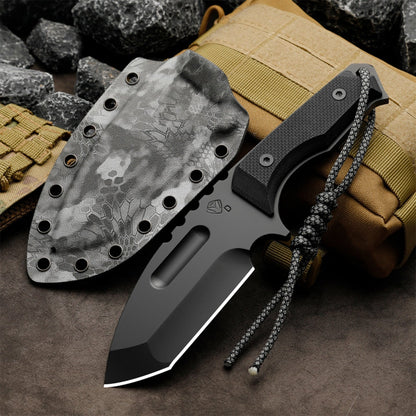 Bushcraft Knife – Savage Angel CPM-3V Full Tang with G10 Handle & Kydex Sheath