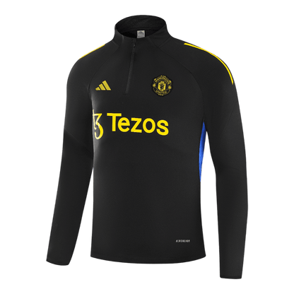 Manchester United 2025/26 Black Training Tracksuit Kit (Top+Pants)