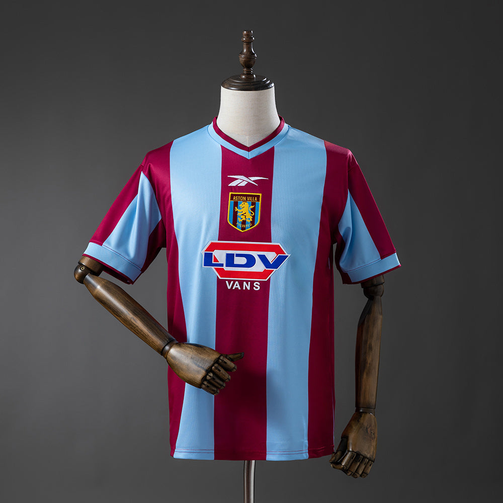 Retro Aston Villa Home Jersey 1999-00 Football Kit Soccer Jersey