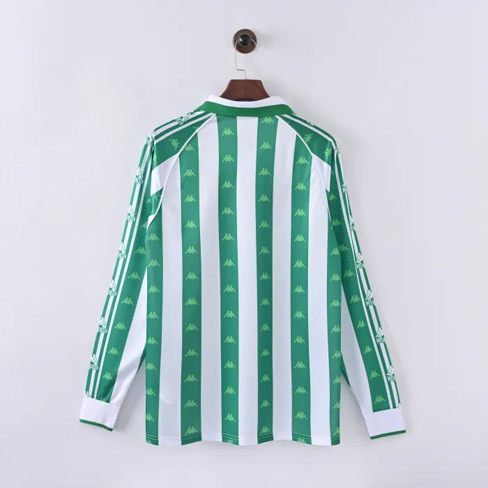 Retro Real Betis Home Jersey 1996/97 Long Sleeves Football Kit Soccer Jersey