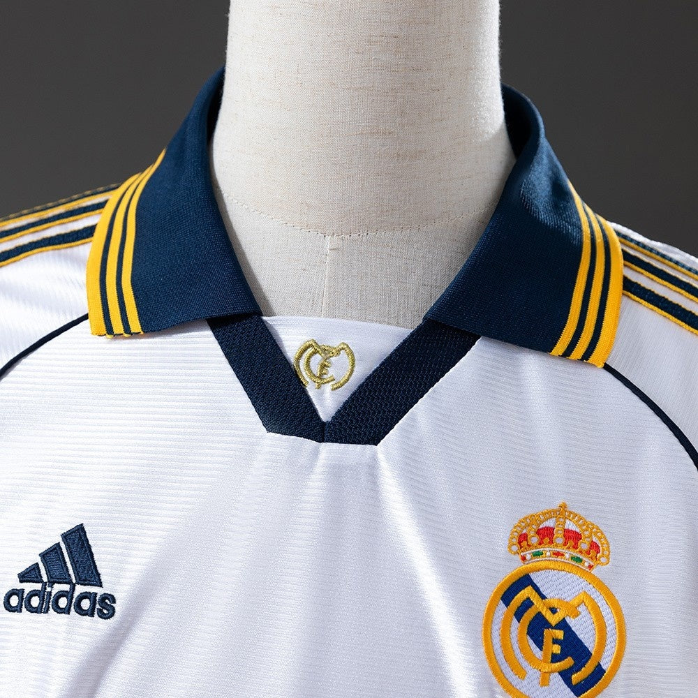 Real Madrid Jersey 1998-00 Home Retro Football Kit