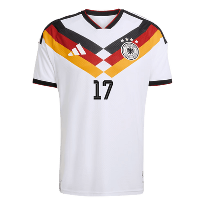 WIRTZ #17 Mens Germany World Cup Home Jersey 2026 - Player Version (Slim Fit)