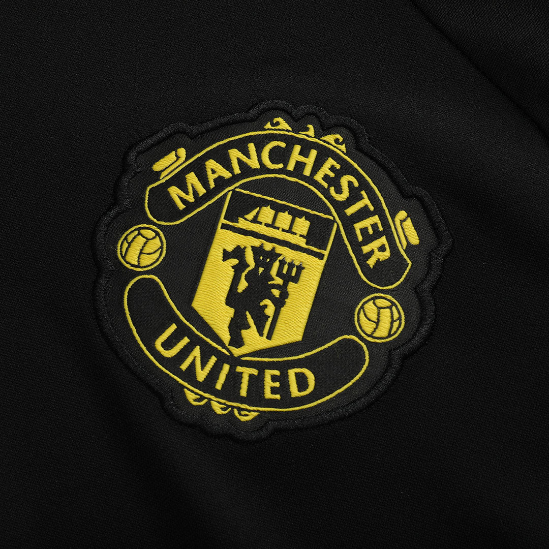 Manchester United 2025/26 Black Training Tracksuit Kit (Top+Pants)