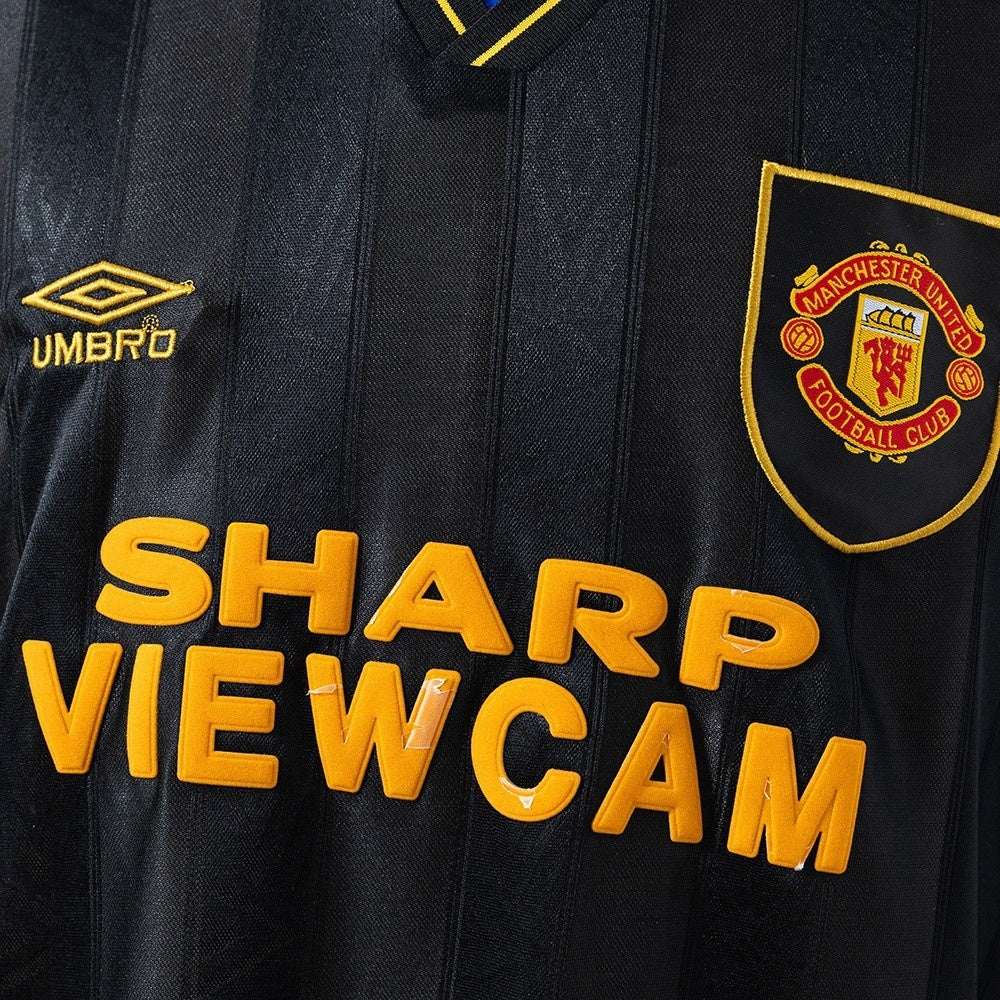 Manchester United Jersey 1993-95 Away Retro Football Kit Long Sleeves