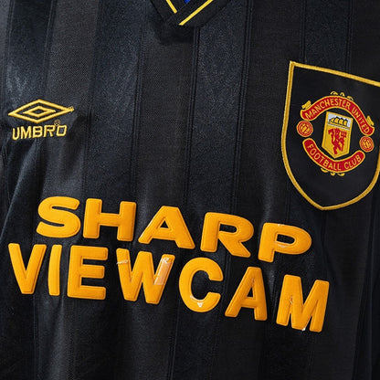 Manchester United Jersey 1993-95 Away Retro Football Kit Long Sleeves