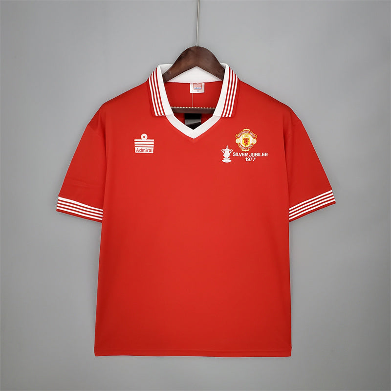 Manchester United Jersey Home Kit 1977 retro Football Team Soccer shirt