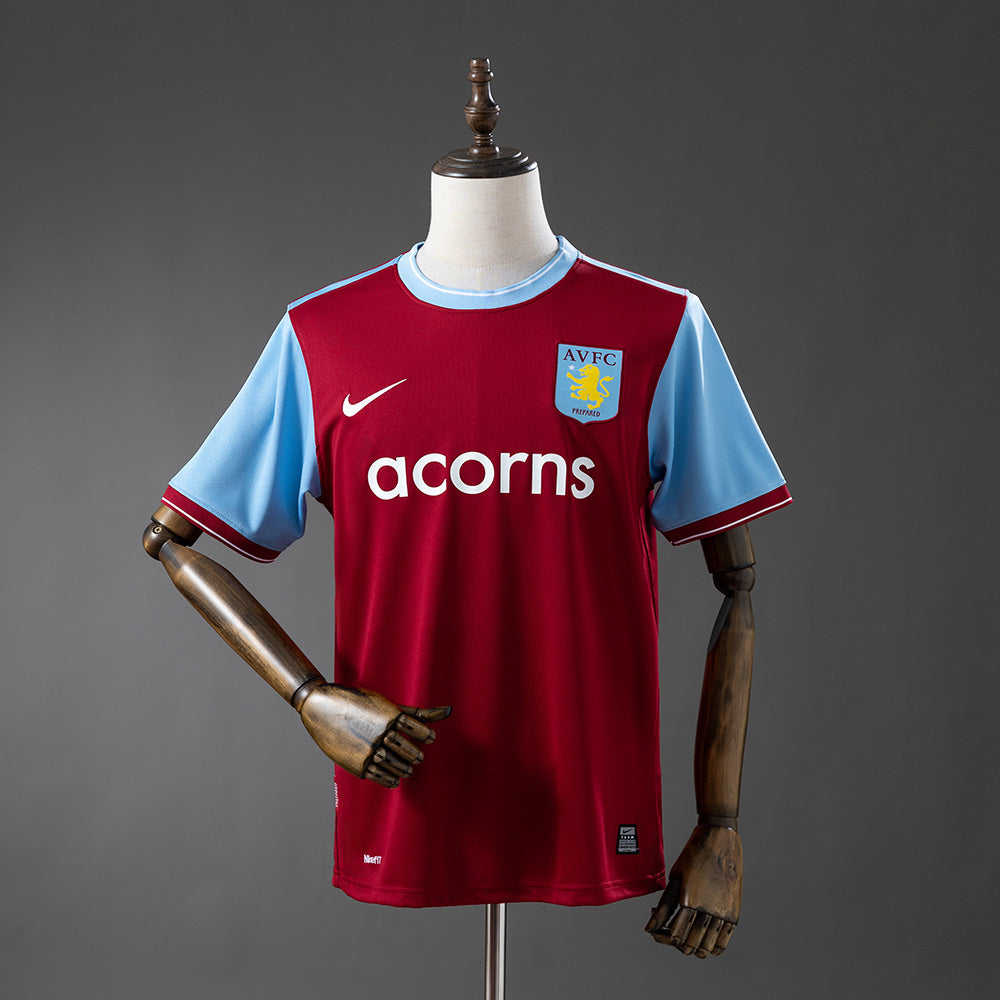 Retro Aston Villa Home Jersey 2009-10 Football Kit Soccer Jersey