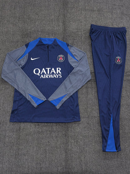 Kids PSG Training Tracksuits 25/26 Football Kit Soccer Jersey